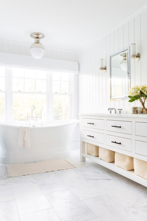 Best White Paint For Bathroom
 25 Popular Transitional Bathroom Decor Ideas DigsDigs