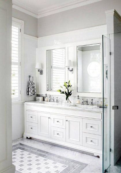 Best White Paint For Bathroom
 Top 60 Best White Bathroom Ideas Home Interior Designs