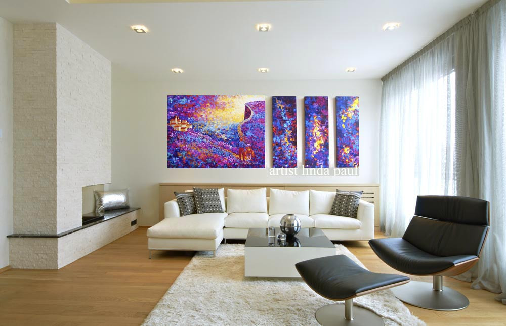 Big Paintings For Living Room
 The Road Less Traveled Contemporary Art Paintings