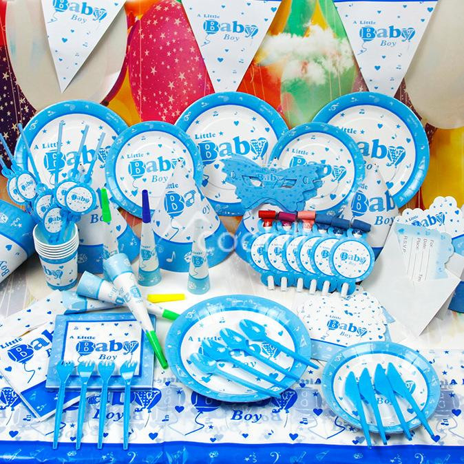 Birthday Decoration Ideas For Baby Boy
 Aliexpress Buy 90pcs set A little Baby Boy Birthday