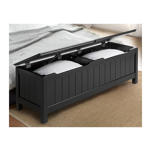 Black Bedroom Storage Bench
 UNDREDAL Storage bench IKEA