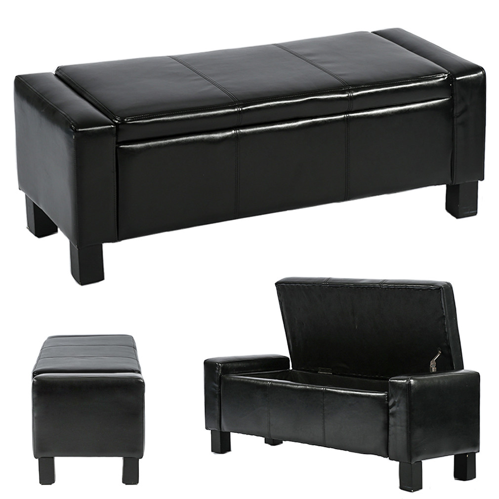Black Bedroom Storage Bench
 Ottoman Storage Ottoman Bench Bedroom Bench With Faux