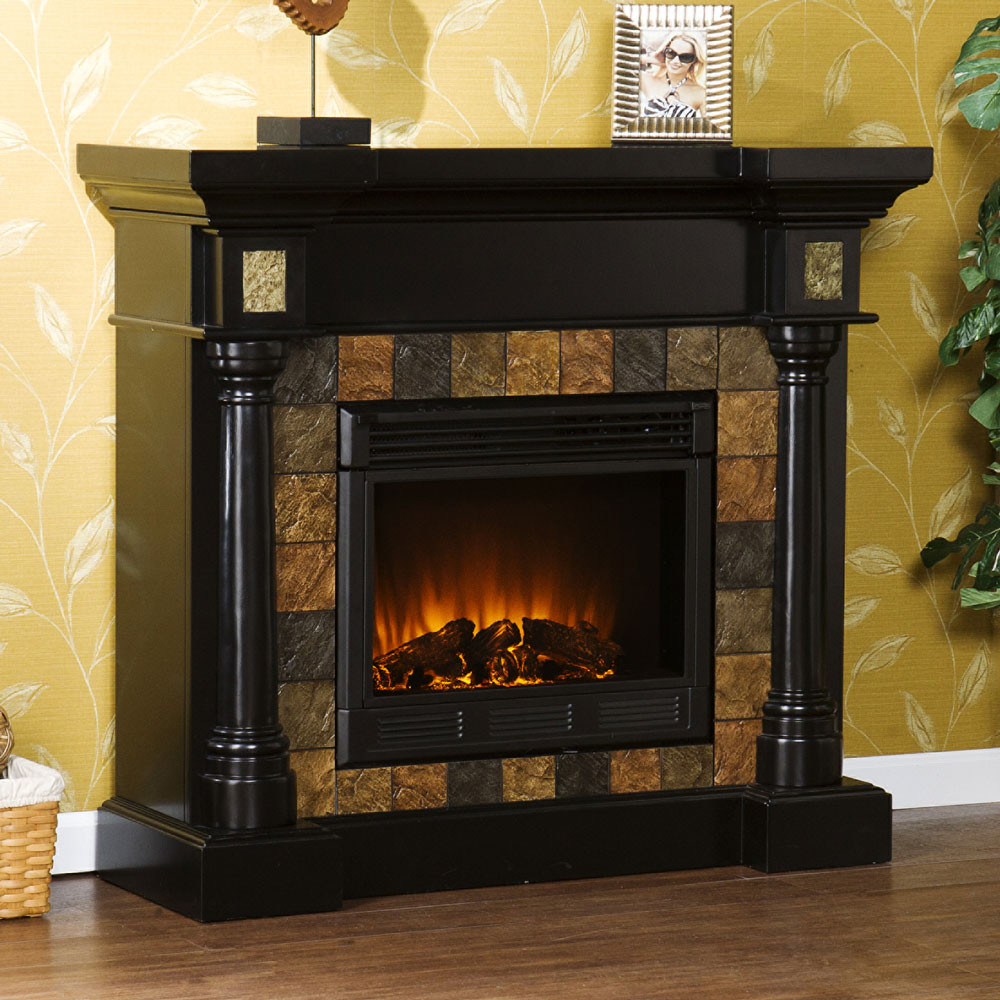 Black Electric Fireplace
 Weatherford Convertible Black Electric Fireplace 37 251