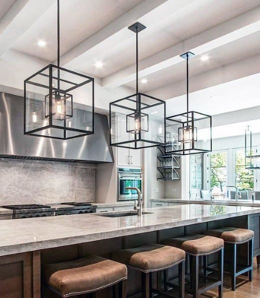 Black Kitchen Light Fixtures
 Top 50 Best Kitchen Island Lighting Ideas Interior Light