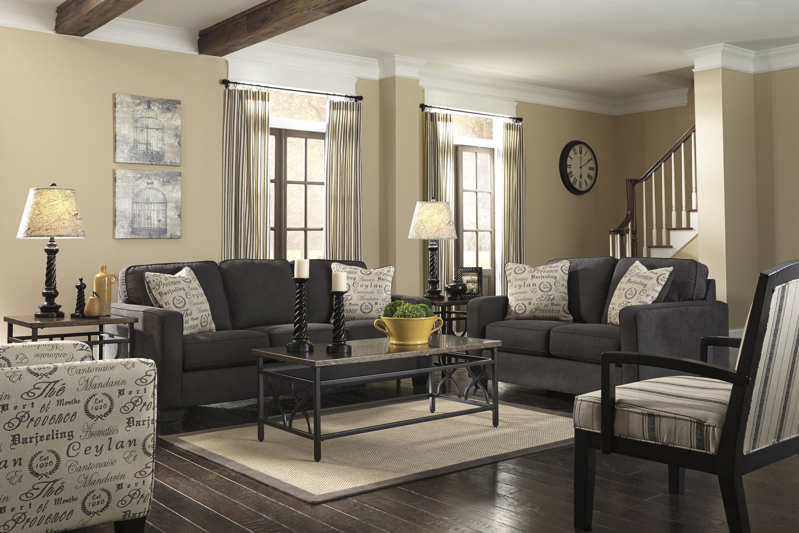 Black Living Room Curtains
 Black Furniture Living Room Ideas – HomesFeed