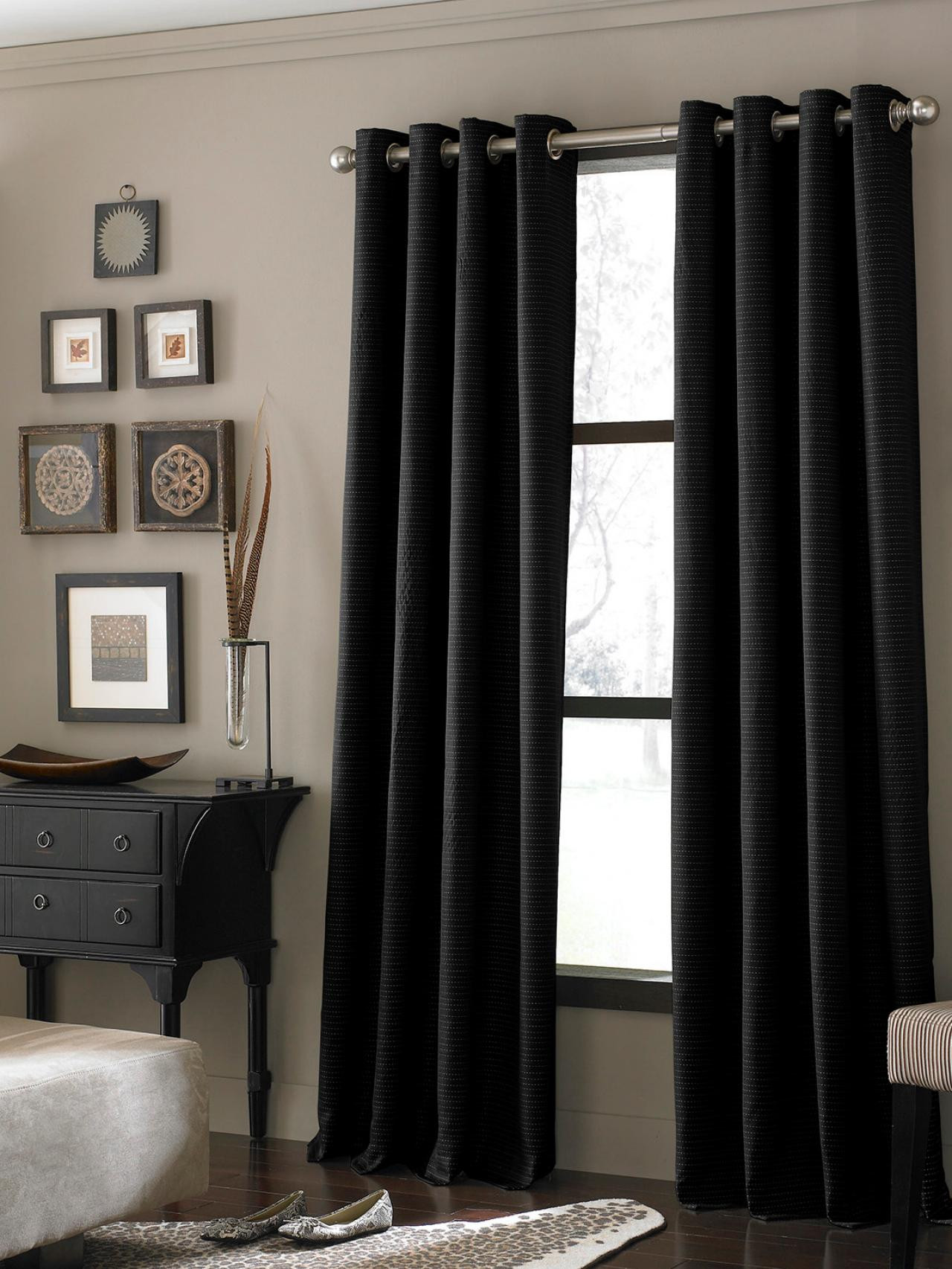 Black Living Room Curtains Beautiful 20 Different Living Room Window Treatments