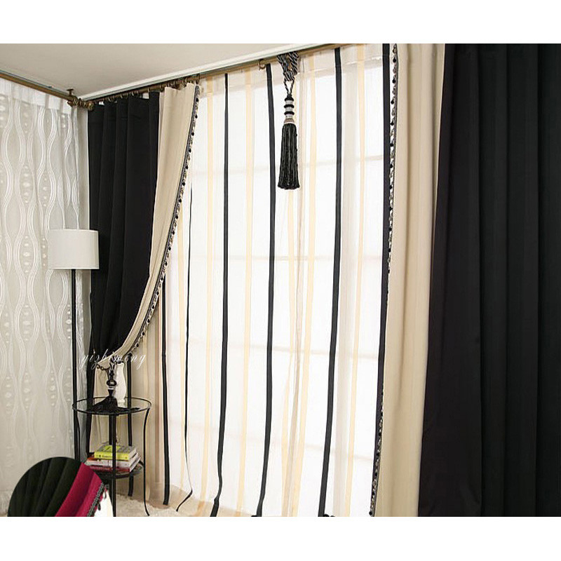 Black Living Room Curtains
 Black And White Living Room Curtains – Modern House