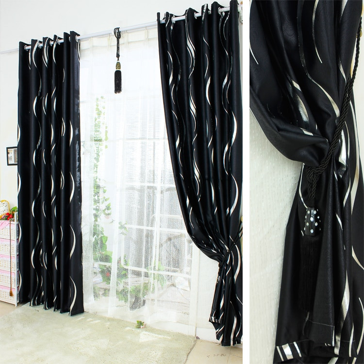 Black Living Room Curtains
 Aliexpress Buy Ls cl 007 modern black and white