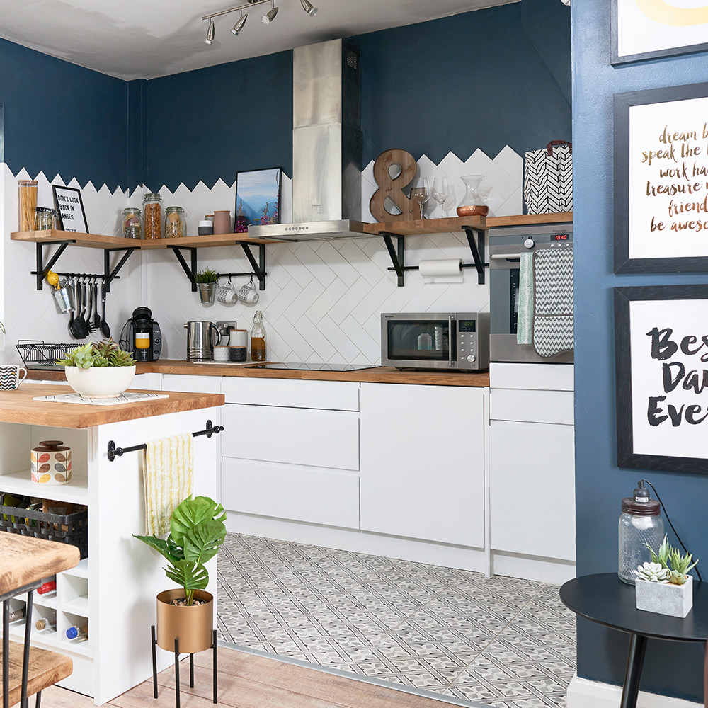 Blue And White Kitchen Tiles
 Revealed How often we clean our kitchen appliances