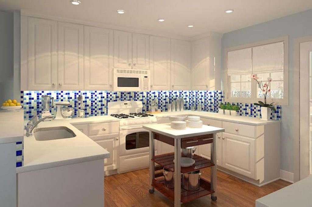 Blue and White Kitchen Tiles Unique Make the Kitchen Backsplash More Beautiful