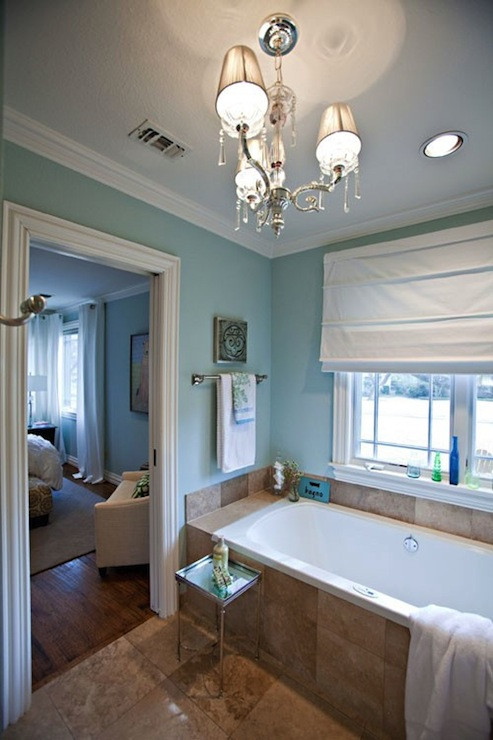 Blue Paint Colors For Bathrooms
 Spa Blue Paint Color Contemporary bathroom Sherwin
