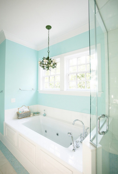 Blue Paint Colors For Bathrooms
 Tiffany Blue Paint Colors Contemporary bathroom