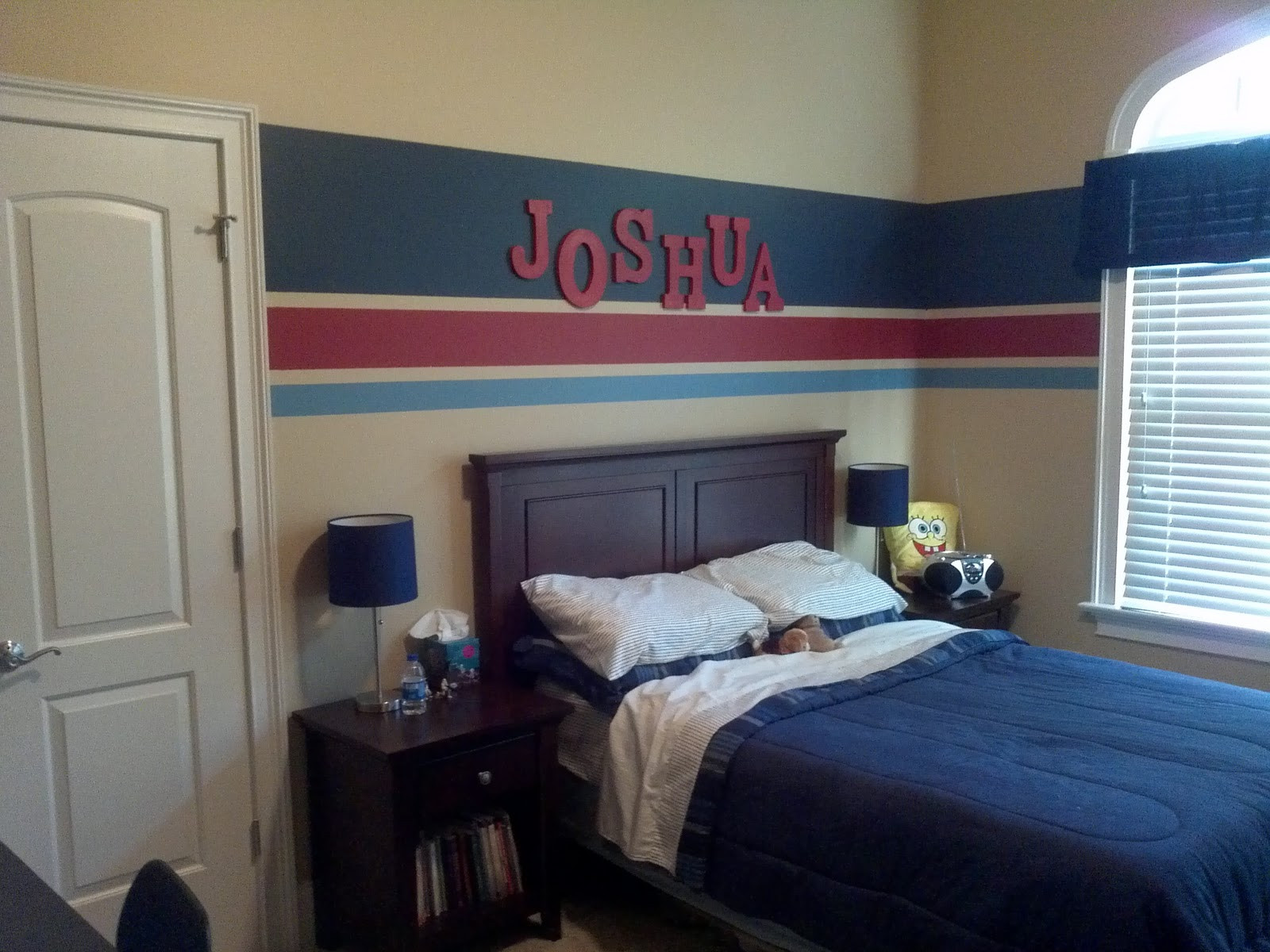 Boys Bedroom Painting Ideas
 Eat Sleep Decorate Striped Walls Boys Bedroom FINISHED