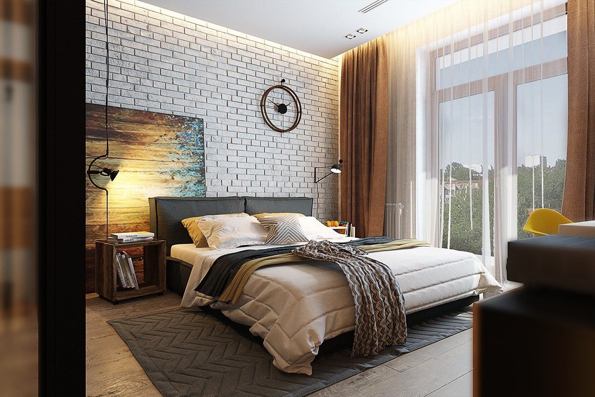 Brick Accent Wall Bedroom
 7 Bedrooms With Brilliant Accent Walls