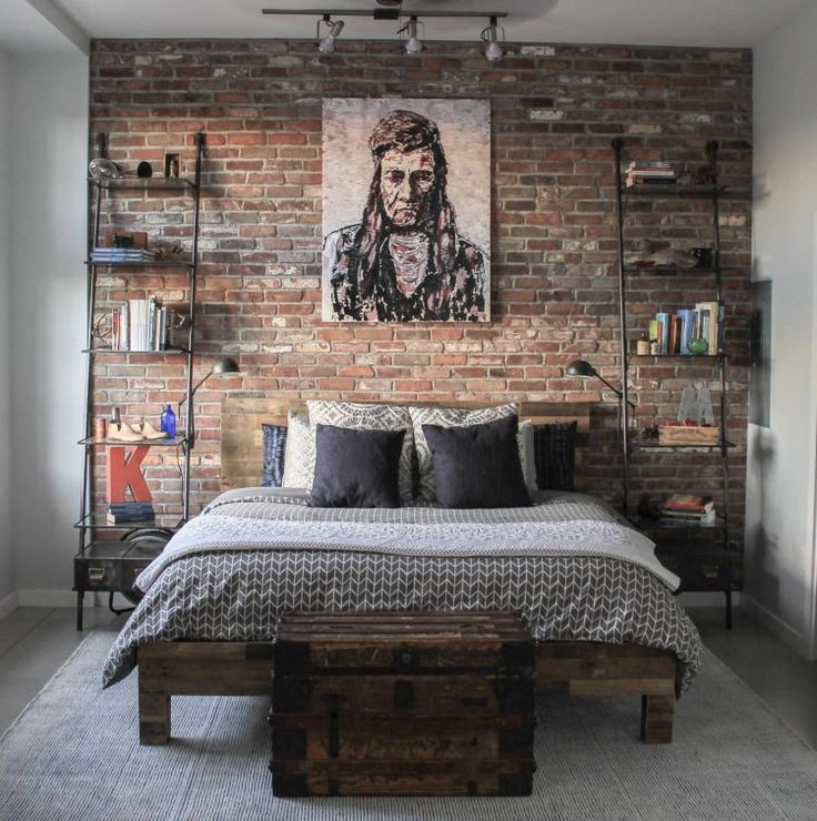 Brick Accent Wall Bedroom
 100 Space Saving Small Bedroom Ideas