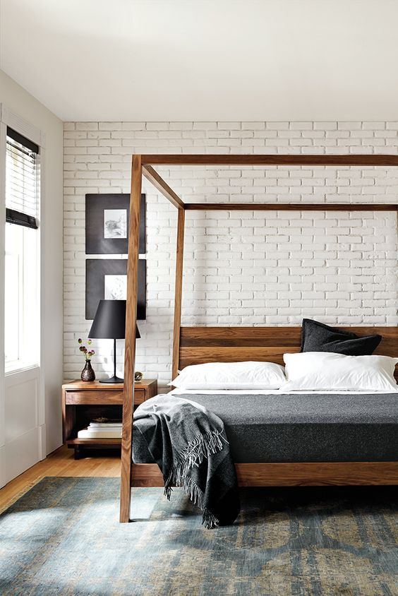 Brick Accent Wall Bedroom
 30 Trendy Brick Accent Wall Ideas For Every Room DigsDigs