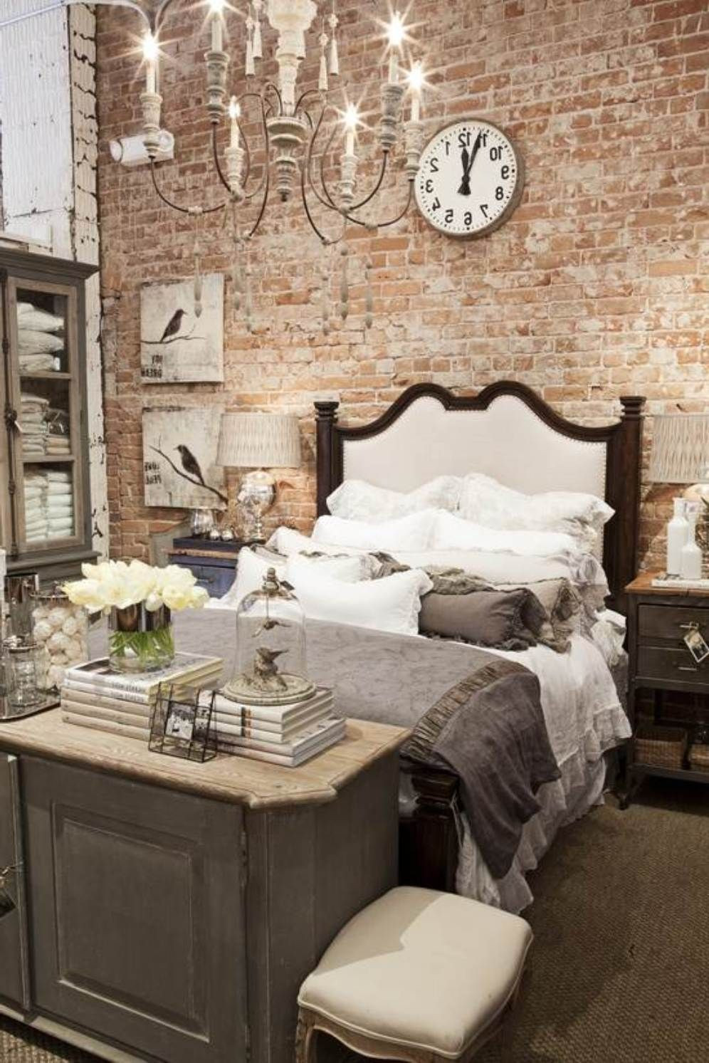 Brick Accent Wall Bedroom
 The Romantic Bedroom Ideas on a Bud