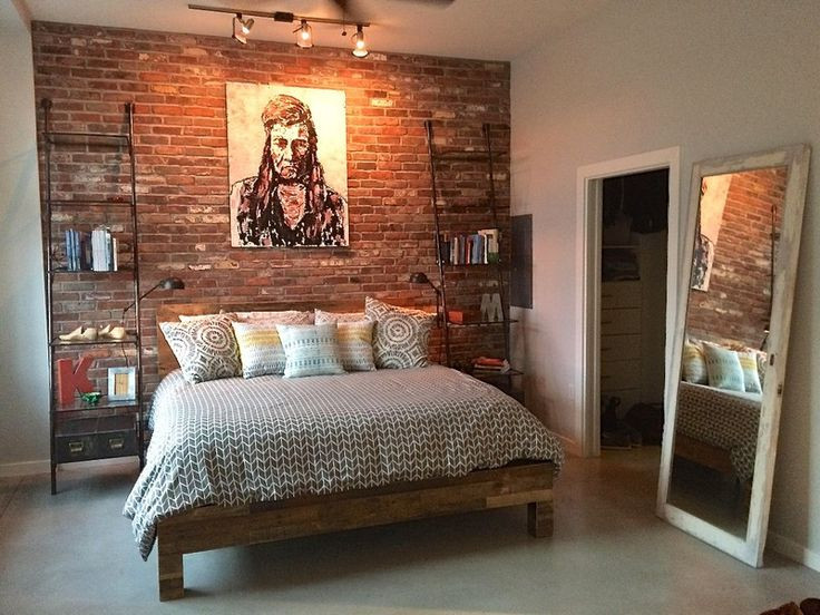 Brick Accent Wall Bedroom
 De 20 bästa idéerna om Brick bedroom på Pinterest