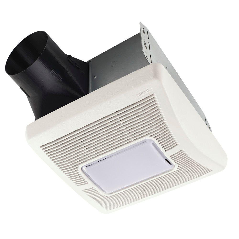 Broan Bathroom Fan Light
 Broan InVent Series 110 CFM Ceiling Roomside Installation