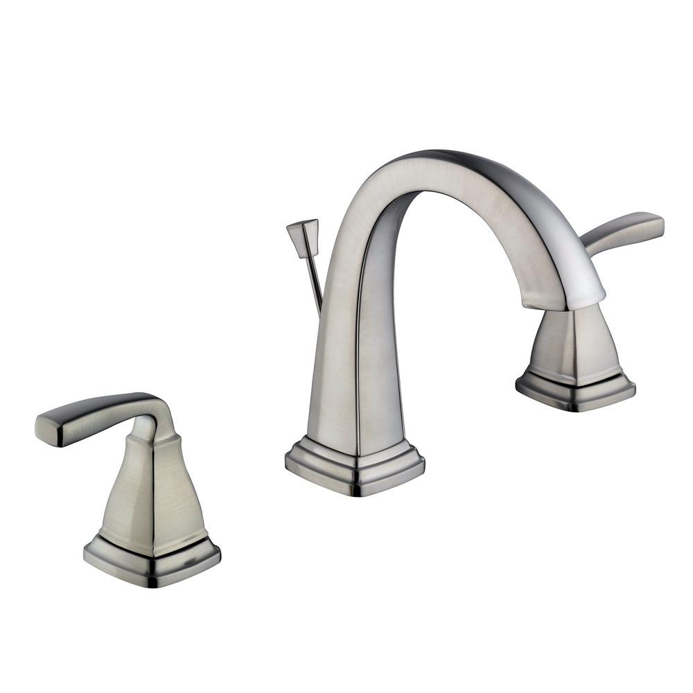 Brushed Nickel Bathroom Faucets
 Belle Foret Mason 8 in Widespread 2 Handle High Arc