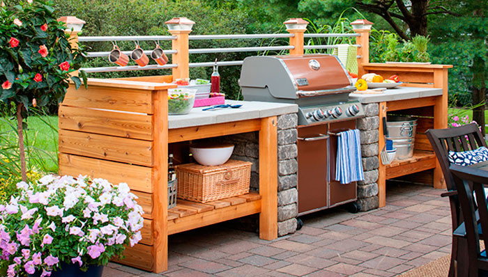 design your own backyard kitchen