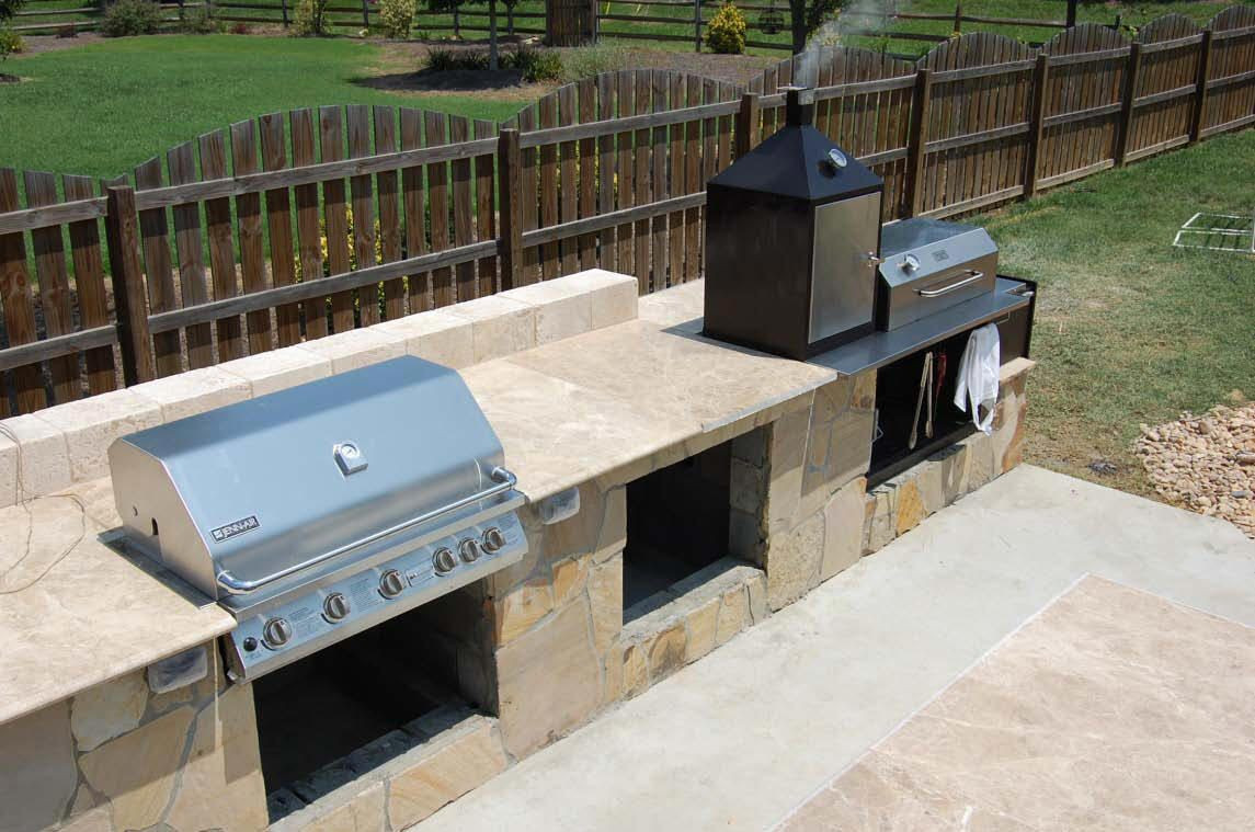 Built In Smoker Outdoor Kitchen
 Built in backyard smokers grills With images