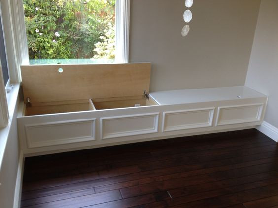 Built In Storage Bench Seat
 Built in bench seat with storage Put along wall in family