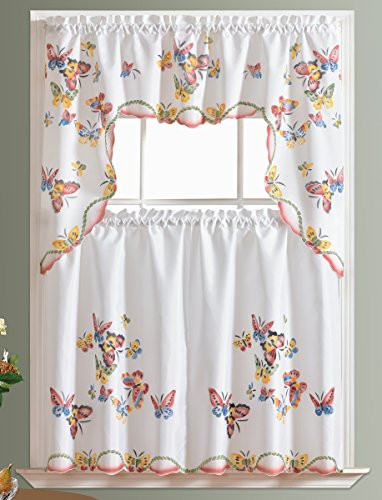 Butterfly Kitchen Curtains
 Kitchen Curtain Sets Amazon