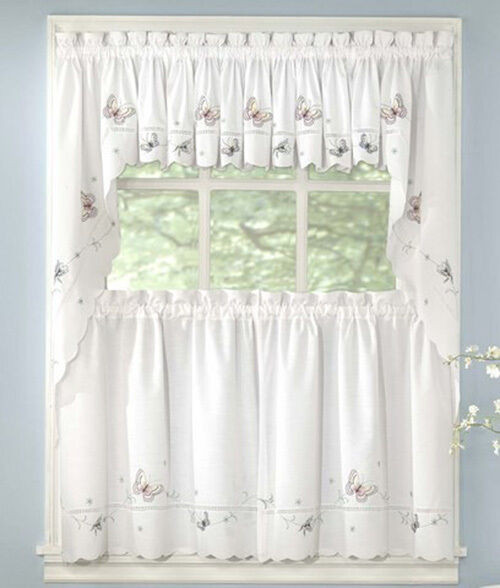 Butterfly Kitchen Curtains
 NEW Monarch Butterfly Kitchen Tier Curtain
