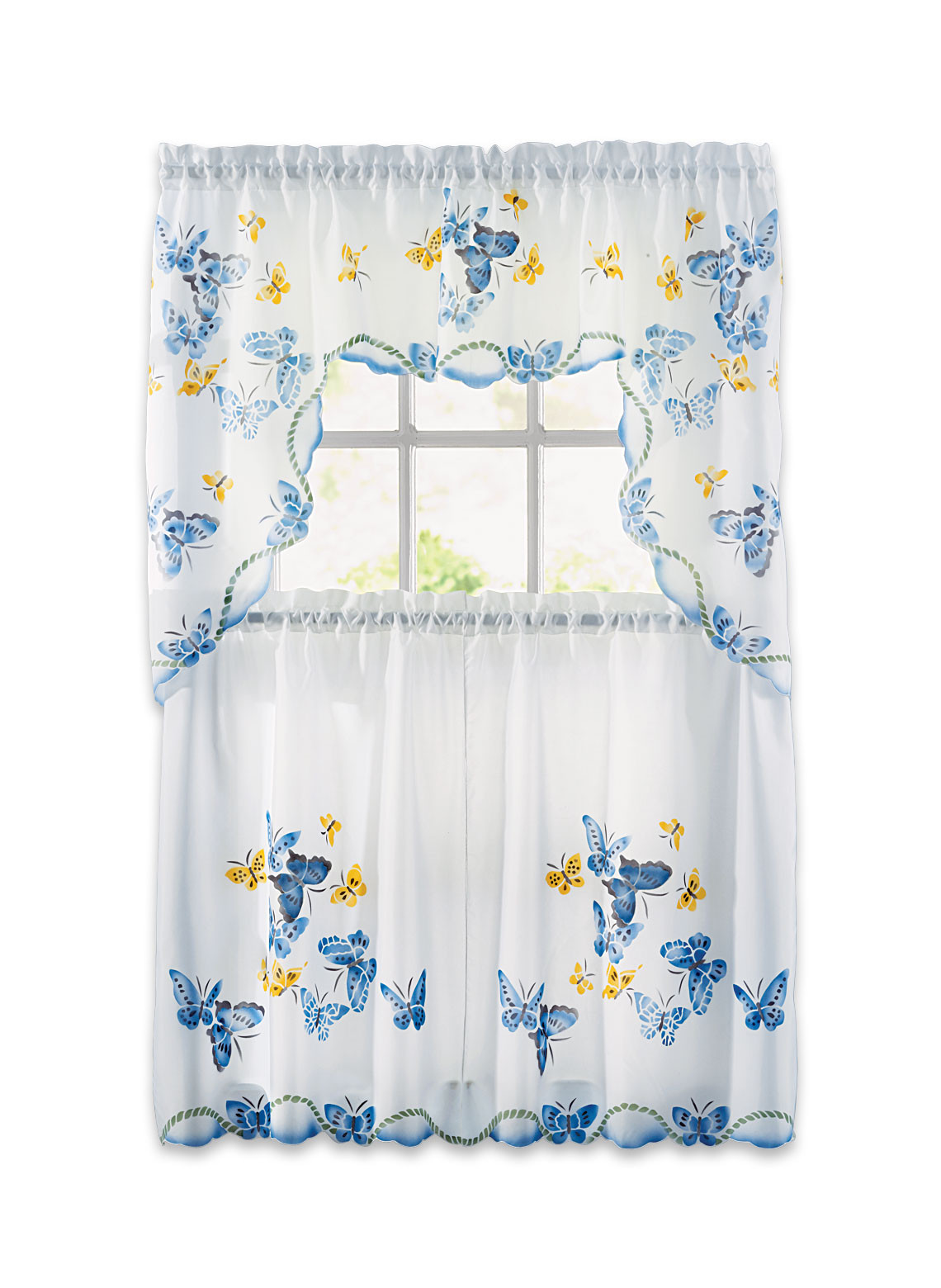 Butterfly Kitchen Curtains
 Butterfly Curtain Set