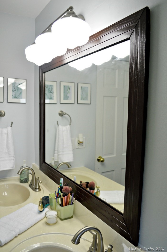 Buy Bathroom Mirror
 DIY BATHROOM MAKEOVER REVEAL Mad in Crafts