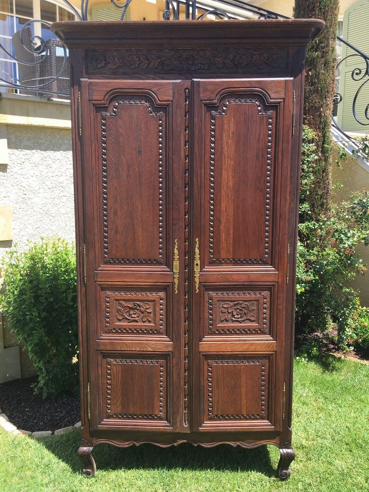 Cabinet For Bedroom
 Antique French Normandy Bedroom Armoire in Oak