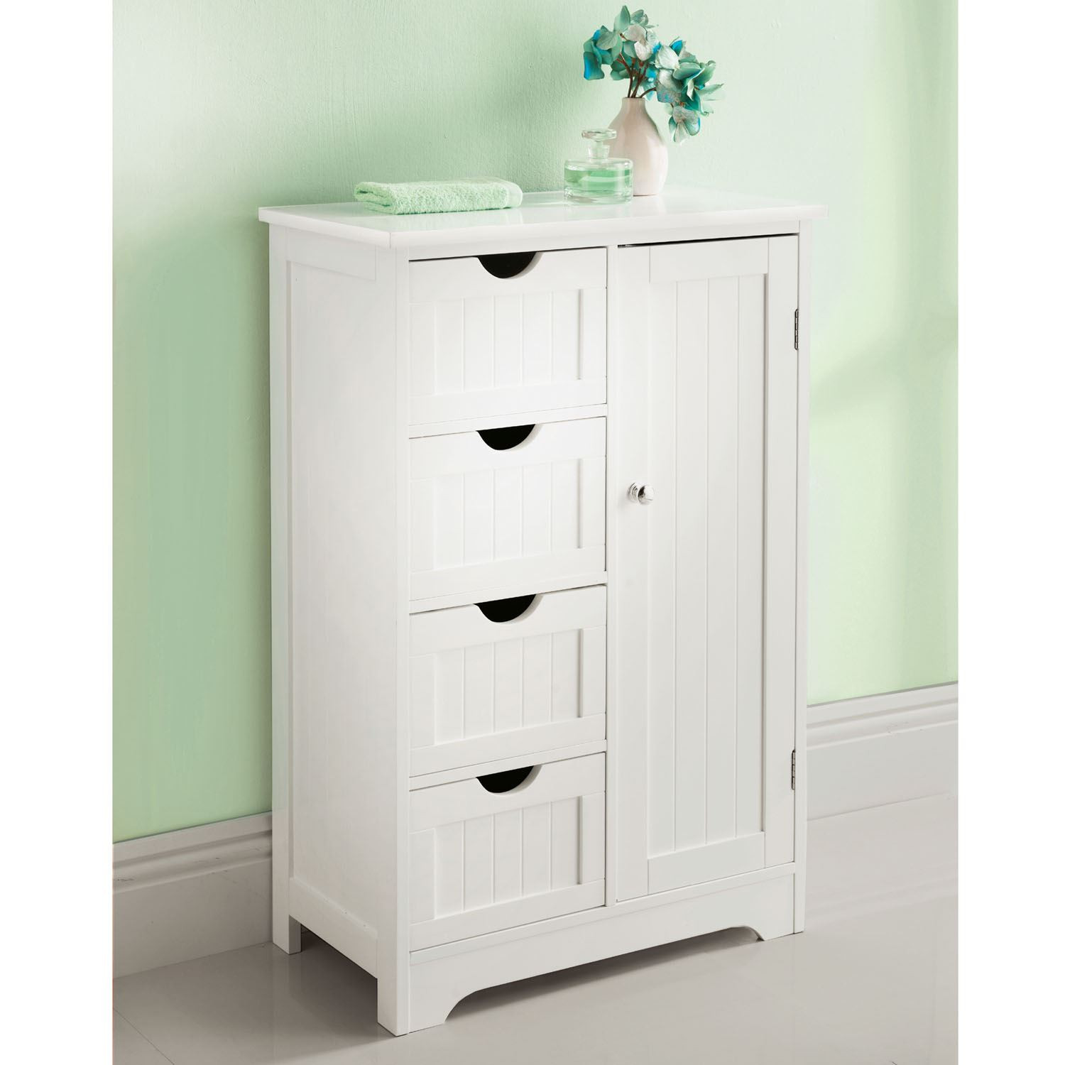 Cabinets For Bedroom
 White Wooden Bathroom Cabinet Shelf Cupboard Bedroom
