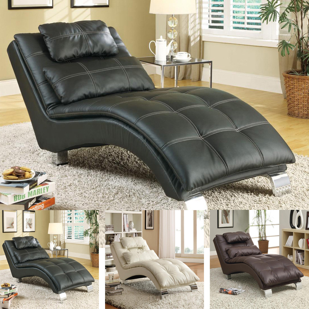 Casual Chairs For Living Room
 Casual Living Room fortable Chaise Lounge Chair Leather