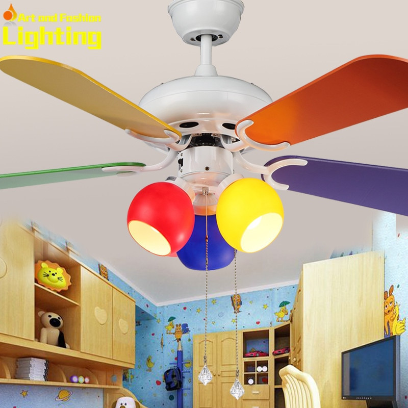 Ceiling Fan Kids Room Awesome Aliexpress Buy Colorful Children Kids Room Ceiling