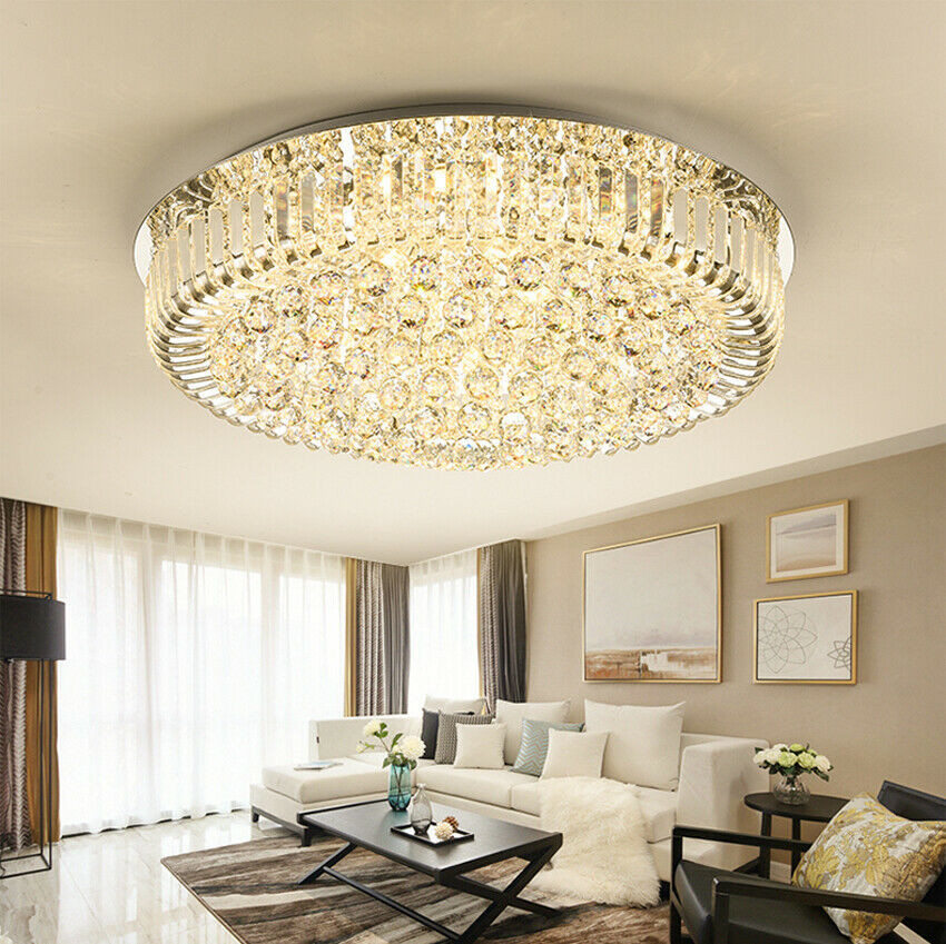 Chandelier Lights For Living Room
 Luxury living room modern crystal ceiling light LED