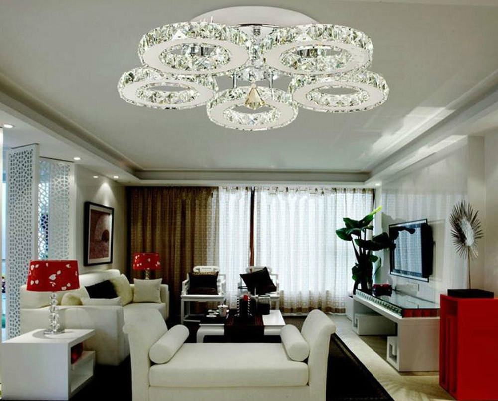 Chandelier Lights for Living Room New 2016 New Arrival Modern Design Restaurant Led Crystal