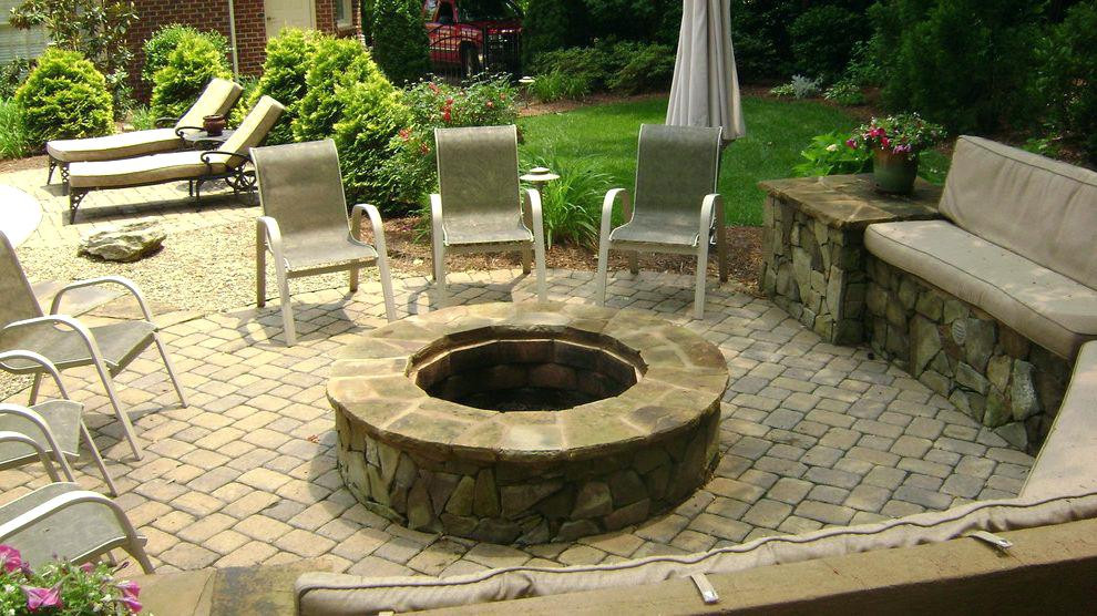 Charlotte Landscape And Patio
 Charlotte Landscape Patio And Outdoor Brick Fireplace In