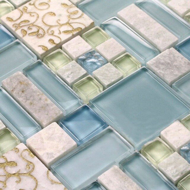 Cheap Bathroom Wall Tiles
 natural stone mosaic tile bathroom shower wall stickers