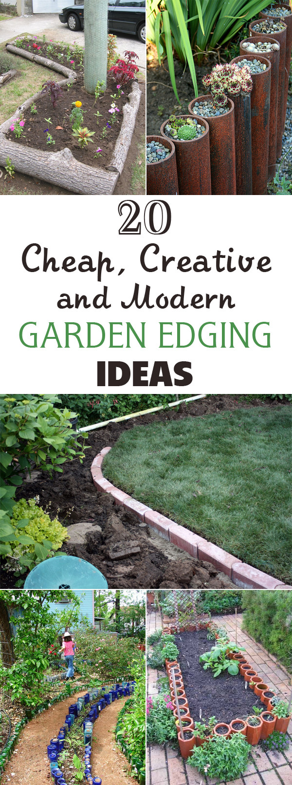 Cheap Landscape Edging Ideas
 20 Cheap Creative and Modern Garden Edging Ideas