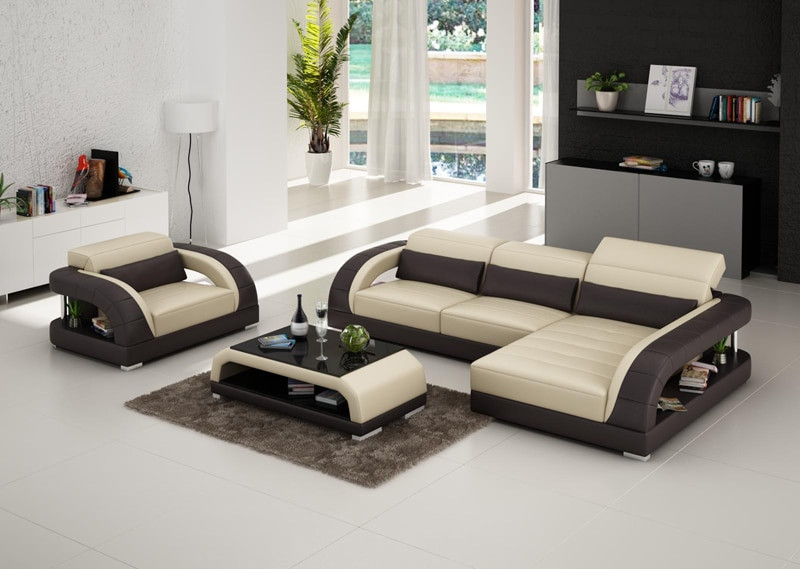 Cheap Modern Living Room Furniture
 Modern Design Cheap Price Living Room Genuine Leather Sofa