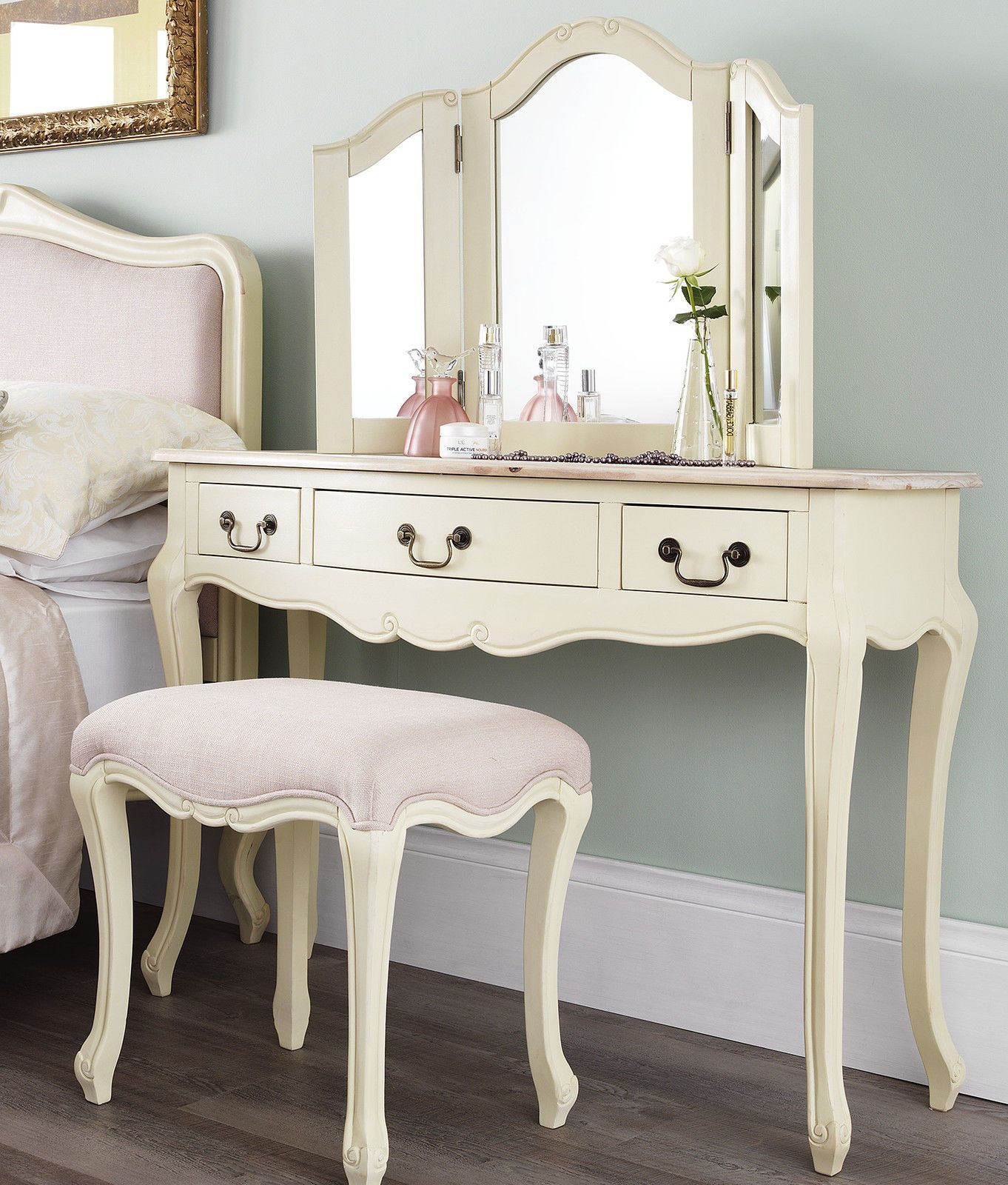 Cheap Shabby Chic Bedroom Furniture
 rochelle shabby chic champagne painted dressing table with