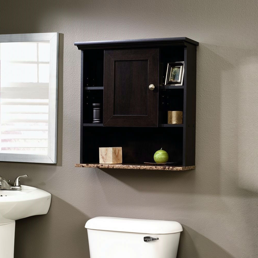 Cherry Bathroom Wall Cabinet
 Bathroom Wall Cabinet with 3 Adjustable Shelves in