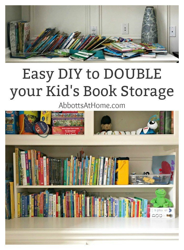 Child Book Storage
 My 1 Day DIY Kids Book Storage Idea Abbotts At Home