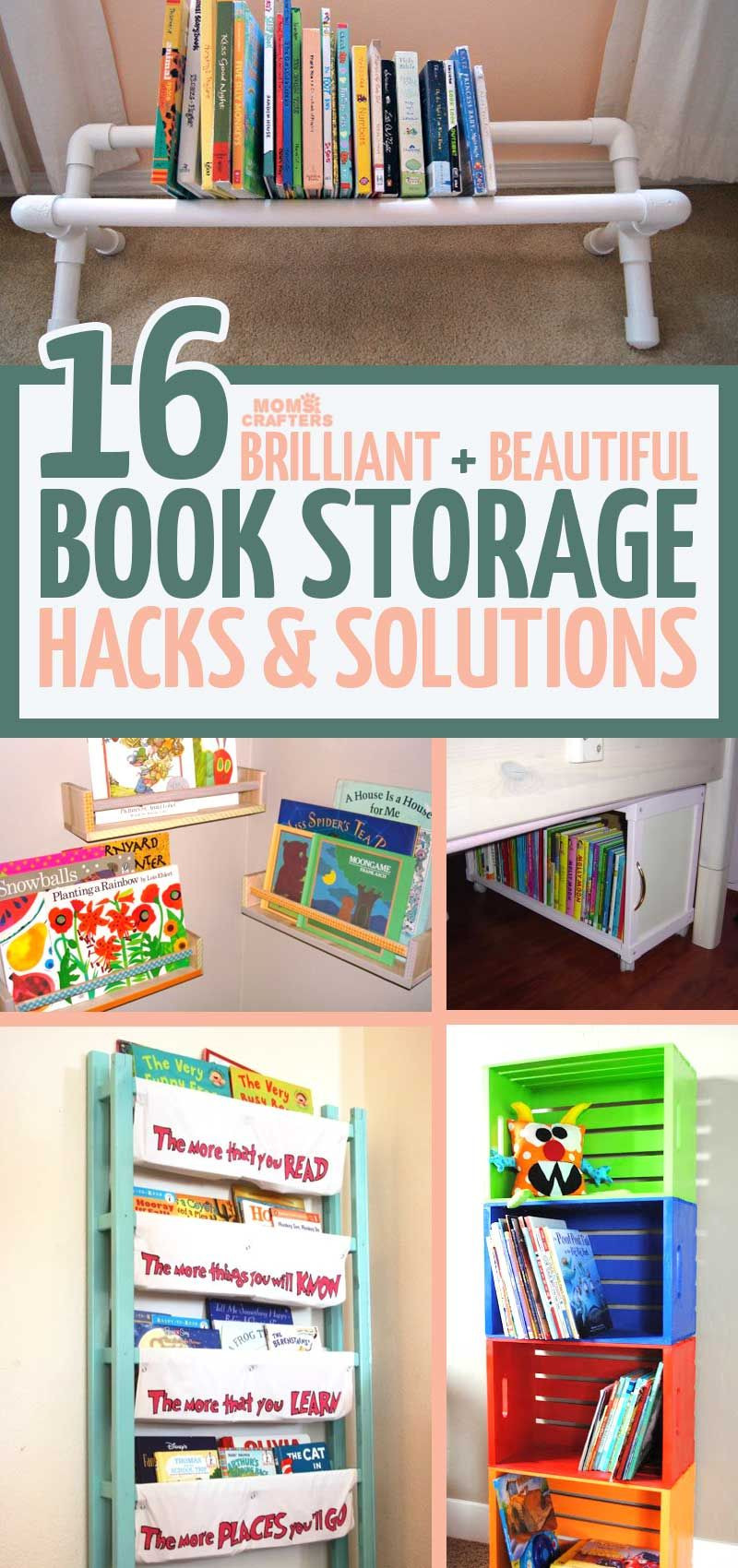 Child Book Storage
 Kids Book Storage Hacks