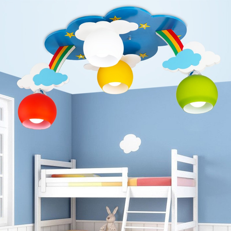 Children Bedroom Light
 Kids Bedroom Cartoon Surface Mounted Ceiling Lights Modern