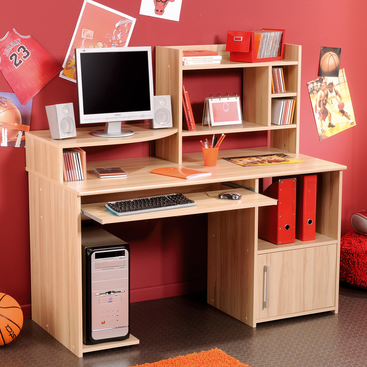 Children'S Desk With Storage
 Boost Your Kids Spirit to Study with Adorable Student Desk