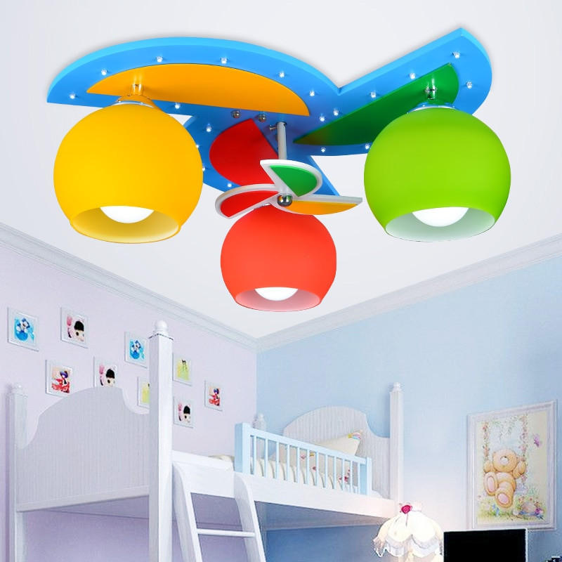Childrens Bedroom Light
 Ceiling Lights with 3 Heads for Baby Boy Girl Kids