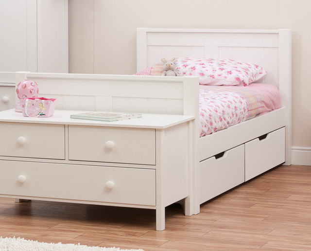 Childrens Beds With Underbed Storage
 Classic Single Bed with Underbed Drawers by STOMPA