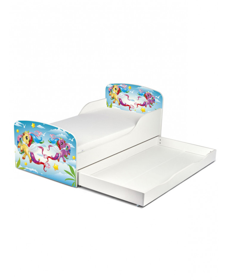 Childrens Beds With Underbed Storage
 PriceRightHome Magical Pony Toddler Bed with Underbed Storage